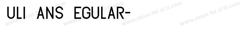 Juli Sans Regular字体转换